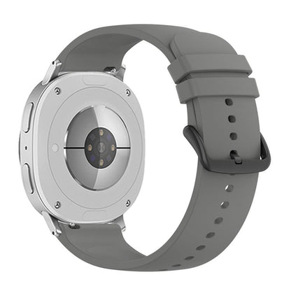 For Samsung Galaxy Watch8 / Watch8 Classic Round Tail Silicone Watch Band(Dark Gray) - Watch Bands by buy2fix | Online Shopping UK | buy2fix