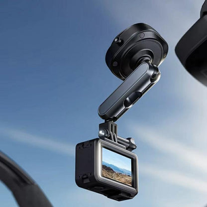 DJ-1  Car Mount Aluminum Alloy Action Camera Holder Electric Vacuum Suction Cup Bracket - Holder by buy2fix | Online Shopping UK | buy2fix
