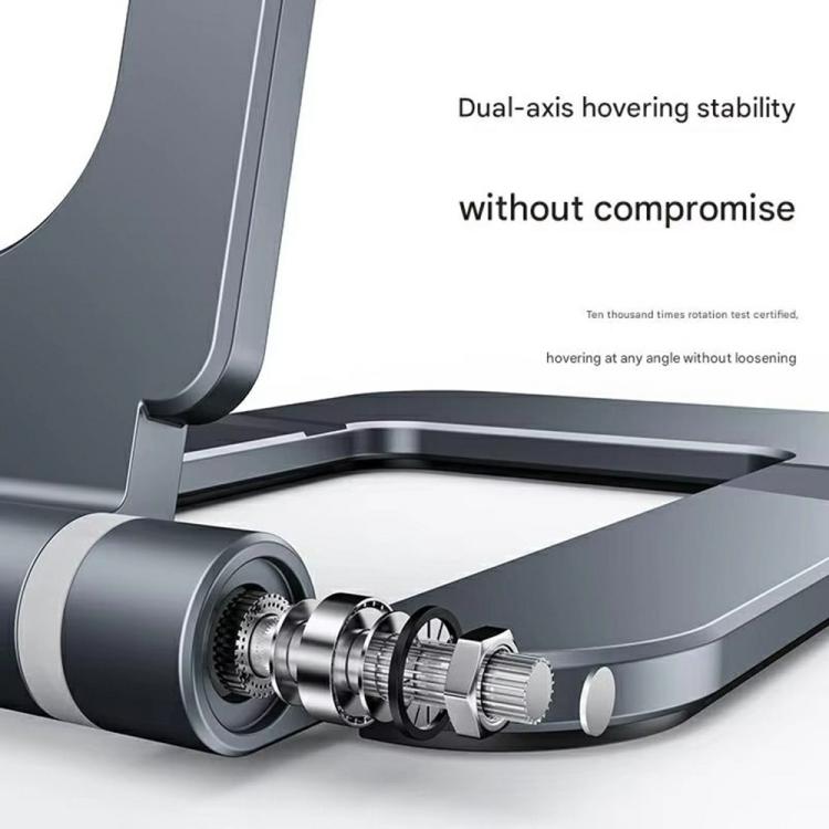 T2 Foldable Adjust Height Aluminum Alloy Desktop Phone Tablet Holder - Desktop Holder by buy2fix | Online Shopping UK | buy2fix