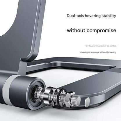 T2 Foldable Adjust Height Aluminum Alloy Desktop Phone Tablet Holder - Desktop Holder by buy2fix | Online Shopping UK | buy2fix