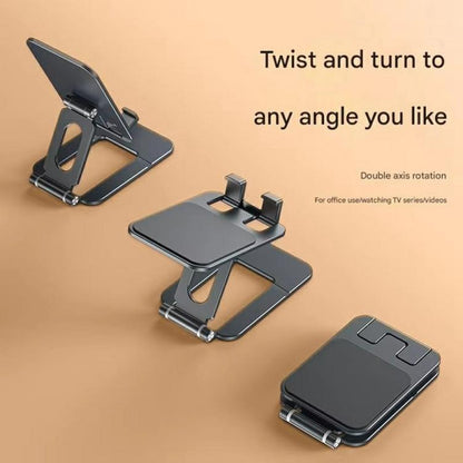 T2 Foldable Adjust Height Aluminum Alloy Desktop Phone Tablet Holder - Desktop Holder by buy2fix | Online Shopping UK | buy2fix