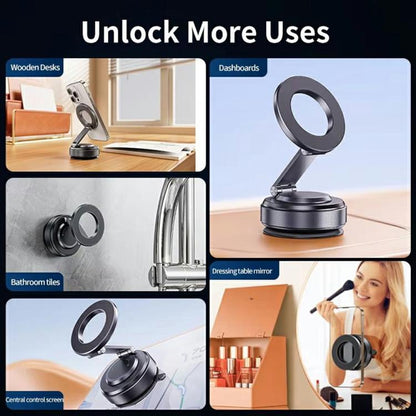 X69 Dashboard Windshield Suction Cup Base 360 Degree Rotation Magnetic Car Phone Holder - Universal Car Holders by buy2fix | Online Shopping UK | buy2fix