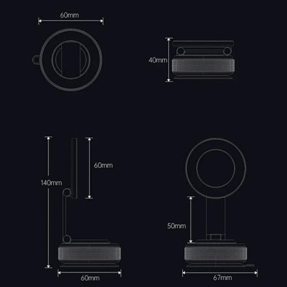 X69 Dashboard Windshield Suction Cup Base 360 Degree Rotation Magnetic Car Phone Holder - Universal Car Holders by buy2fix | Online Shopping UK | buy2fix