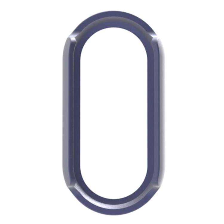 For Xiaomi Mi Band 8 / 9 Ceramic / 10 Ceramic Half Coverage Hollow PC Watch Protective Cover(Midnight Blue) - Watch Cases by buy2fix | Online Shopping UK | buy2fix