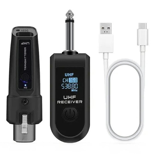 K1 For Handheld Dynamic Mic Wired to Wireless Microphone Converter, 1 Transmitter + 1 Receiver - Microphone by buy2fix | Online Shopping UK | buy2fix