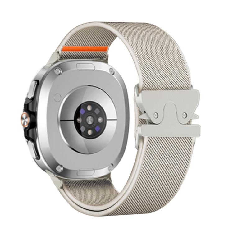 For Samsung Galaxy Watch8 / Watch8 Classic Parachute Buckle Stretch Nylon Watch Band(Starlight) - Watch Bands by buy2fix | Online Shopping UK | buy2fix