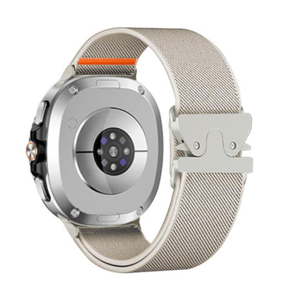 For Samsung Galaxy Watch8 / Watch8 Classic Parachute Buckle Stretch Nylon Watch Band(Starlight) - Watch Bands by buy2fix | Online Shopping UK | buy2fix