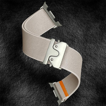 For Samsung Galaxy Watch8 / Watch8 Classic Parachute Buckle Stretch Nylon Watch Band(Starlight) - Watch Bands by buy2fix | Online Shopping UK | buy2fix
