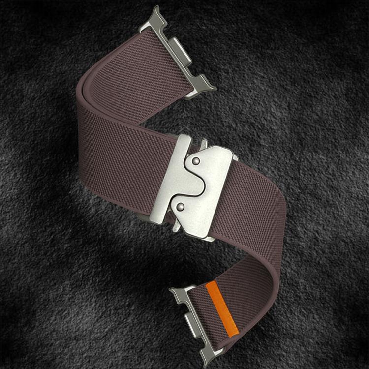 For Samsung Galaxy Watch8 / Watch8 Classic Parachute Buckle Stretch Nylon Watch Band(Smokey Purple) - Watch Bands by buy2fix | Online Shopping UK | buy2fix