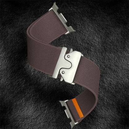 For Samsung Galaxy Watch8 / Watch8 Classic Parachute Buckle Stretch Nylon Watch Band(Smokey Purple) - Watch Bands by buy2fix | Online Shopping UK | buy2fix