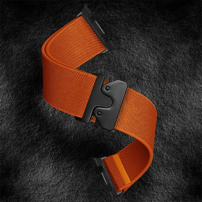 For Samsung Galaxy Watch8 / Watch8 Classic Parachute Buckle Stretch Nylon Watch Band(Orange) - Watch Bands by buy2fix | Online Shopping UK | buy2fix