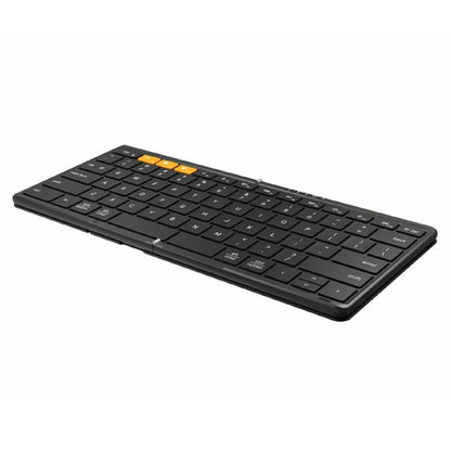 For Windows / Android / iOS DF010 Foldable Bluetooth 79 Keys Ultra Slim Keyboard - Wireless Keyboard by buy2fix | Online Shopping UK | buy2fix