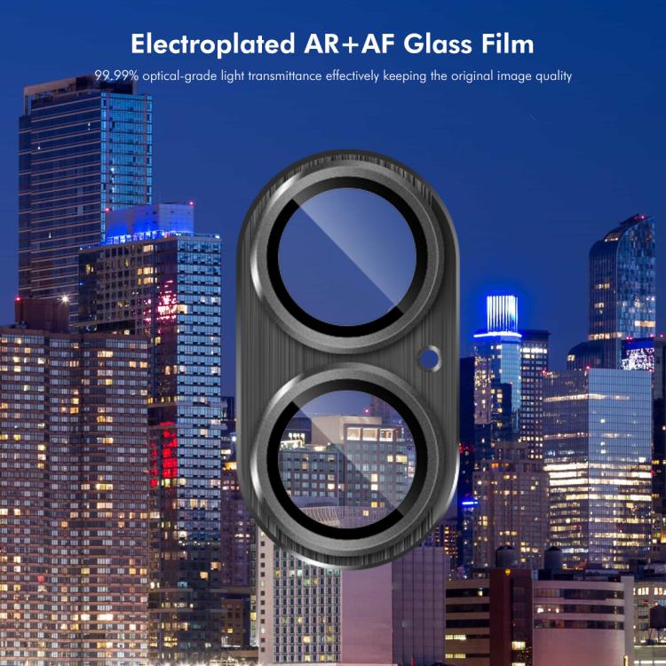 For iPhone 17 ENKAY Anti-reflection Camera Lens Brushed Aluminium Alloy Tempered Glass Film(Light Green) - iPhone 17 Tempered Glass by ENKAY | Online Shopping UK | buy2fix