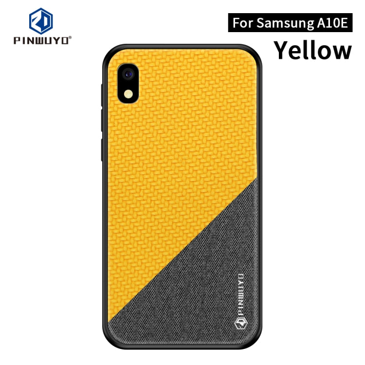PINWUYO Honors Series Shockproof PC + TPU Protective Case  for Galaxy A10e(Yellow) - Galaxy Phone Cases by PINWUYO | Online Shopping UK | buy2fix