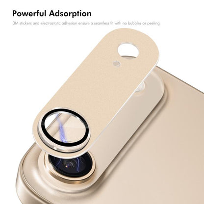 For iPhone Air ENKAY Anti-reflection Camera Lens Frosted Armor Aluminium Alloy Tempered Glass Film(Silver) - iPhone Air Tempered Glass by ENKAY | Online Shopping UK | buy2fix
