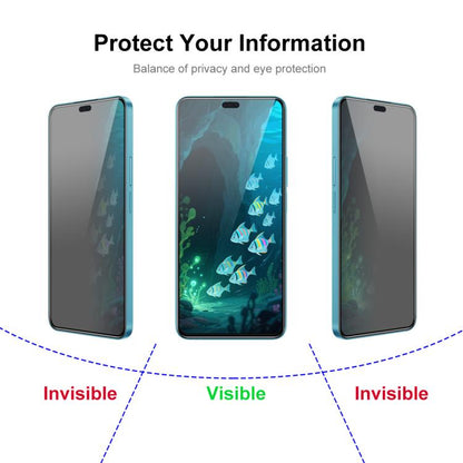 For Honor 400 5G Global 156.5mm JUNSUNMAY 25pcs Silk Print Full Coverage Privacy Tempered Glass Film - Honor Tempered Glass by JUNSUNMAY | Online Shopping UK | buy2fix