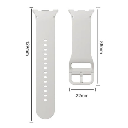 For Samsung Galaxy Watch8 40mm Diamond Bezel and Solid Color Stitched Silicone Watch Band(Pink Silver) - Watch Bands by buy2fix | Online Shopping UK | buy2fix