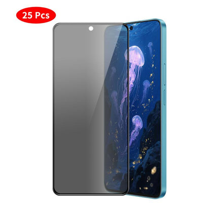 For Samsung Galaxy A55 5G JUNSUNMAY 25pcs Silk Print Full Coverage Privacy Tempered Glass Film - Galaxy Tempered Glass by JUNSUNMAY | Online Shopping UK | buy2fix