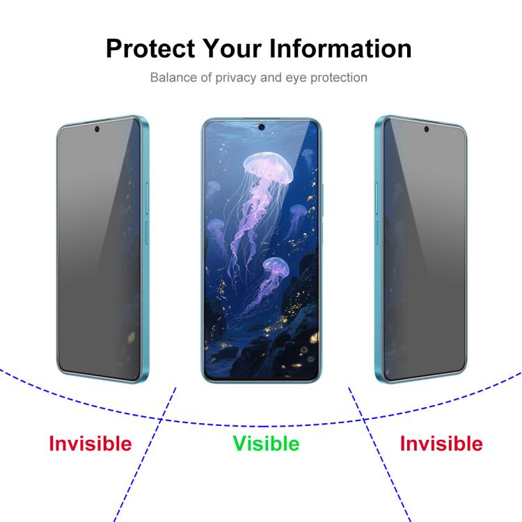 For Samsung Galaxy A55 5G JUNSUNMAY 25pcs Silk Print Full Coverage Privacy Tempered Glass Film - Galaxy Tempered Glass by JUNSUNMAY | Online Shopping UK | buy2fix