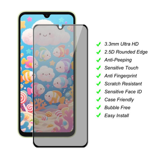 For Redmi 14C JUNSUNMAY 25pcs Silk Print Full Coverage Privacy Tempered Glass Film - 14C Tempered Glass by JUNSUNMAY | Online Shopping UK | buy2fix