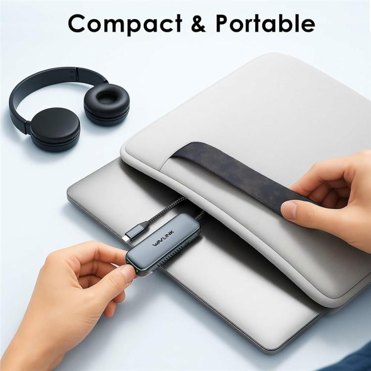 WAVLINK NWU330GD Support 95W PD Output USB-C to RJ45 2.5Gbps Network Converter - USB Network Adapter by WAVLINK | Online Shopping UK | buy2fix