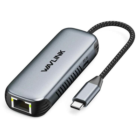WAVLINK NWU340GD With 95W Charging Port 5Gbps USB-C to RJ45 Ethernet Adapter Converter