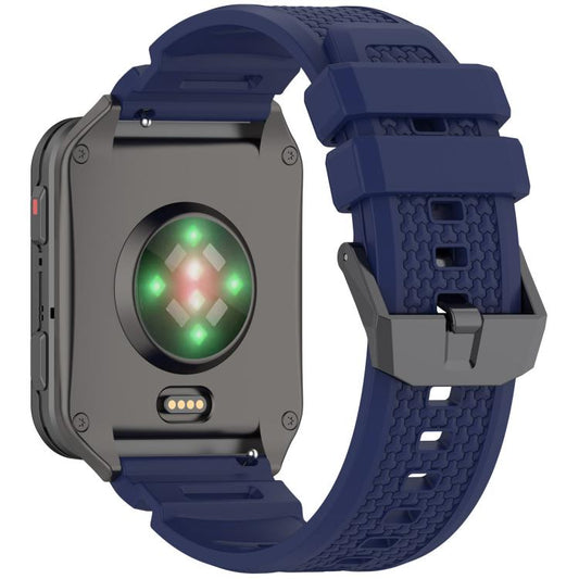 For Garmin Venu X1 Armor Silicone Watch Band(Dark Blue) - Watch Bands by buy2fix | Online Shopping UK | buy2fix