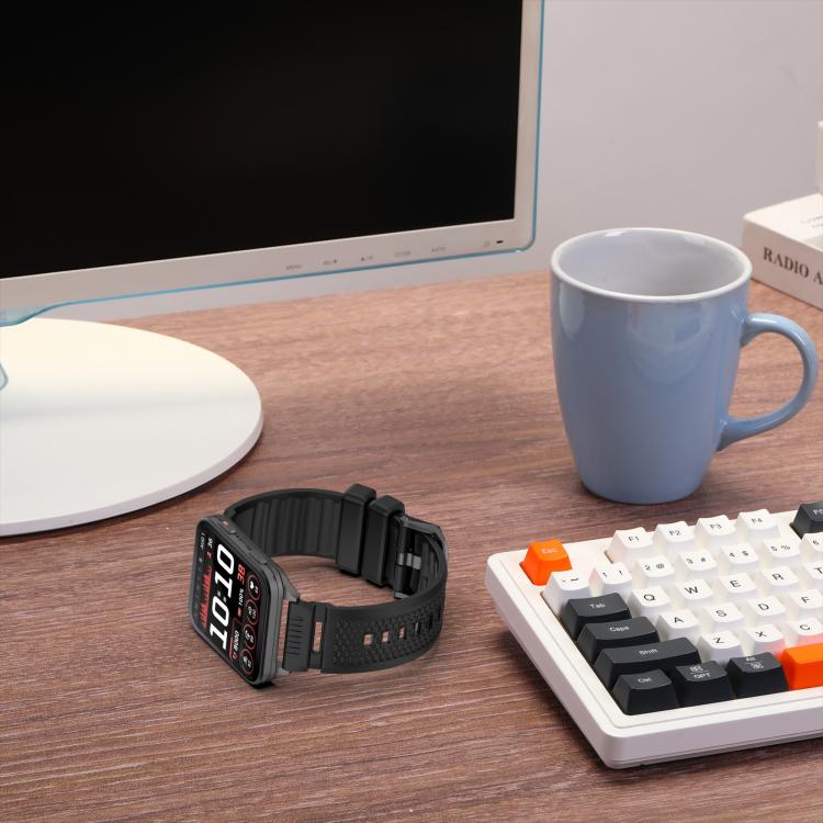 For Garmin Venu X1 Armor Silicone Watch Band(Black) - Watch Bands by buy2fix | Online Shopping UK | buy2fix