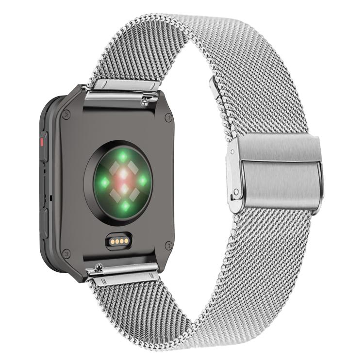 For Garmin Venu X1 Double Buckle Milanese Stainless Steel Watch Band(Silver) - Watch Bands by buy2fix | Online Shopping UK | buy2fix