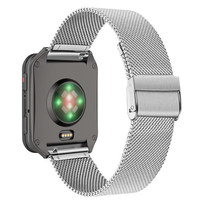 For Garmin Venu X1 Double Buckle Milanese Stainless Steel Watch Band(Silver) - Watch Bands by buy2fix | Online Shopping UK | buy2fix