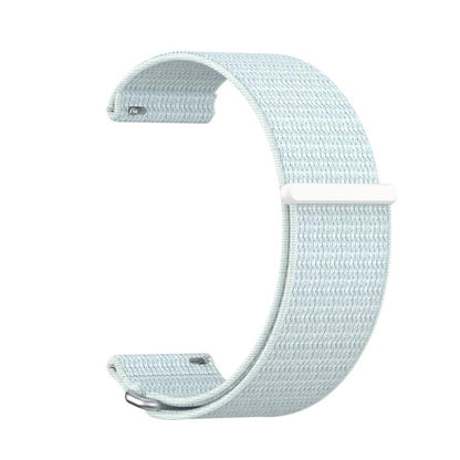 For Garmin Venu X1 Two Section Metal Ring Nylon Hook and Loop Fastener Watch Band(Light Green) - Watch Bands by buy2fix | Online Shopping UK | buy2fix