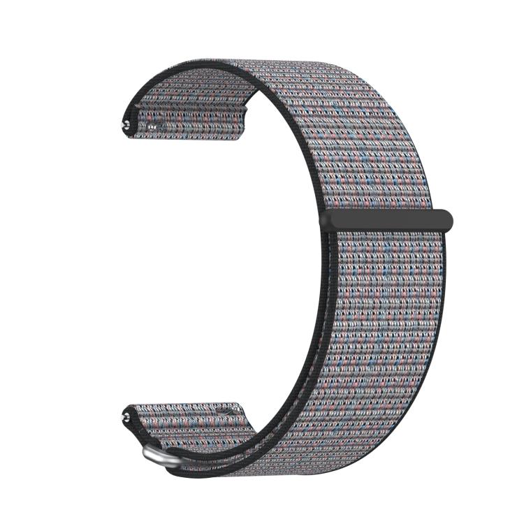 For Garmin Venu X1 Two Section Metal Ring Nylon Hook and Loop Fastener Watch Band(Lava) - Watch Bands by buy2fix | Online Shopping UK | buy2fix