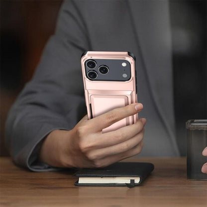 For iPhone 17 Pro Kalebol Flip Card Wallet Holder Shockproof Phone Case(Army Green) - iPhone 17 Pro Cases by Kalebol | Online Shopping UK | buy2fix