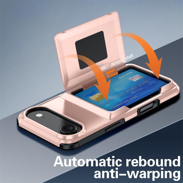 For iPhone 17 Air Kalebol Flip Card Wallet Holder Shockproof Phone Case(Black) - iPhone 17 Air Cases by Kalebol | Online Shopping UK | buy2fix