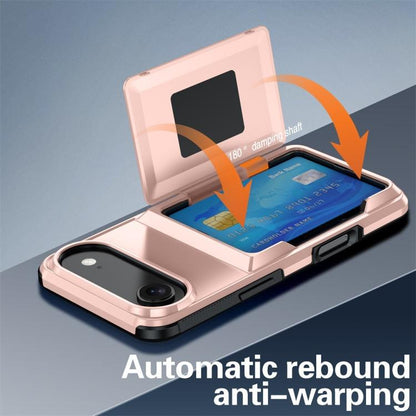 For iPhone 17 Air Kalebol Flip Card Wallet Holder Shockproof Phone Case(Black) - iPhone 17 Air Cases by Kalebol | Online Shopping UK | buy2fix