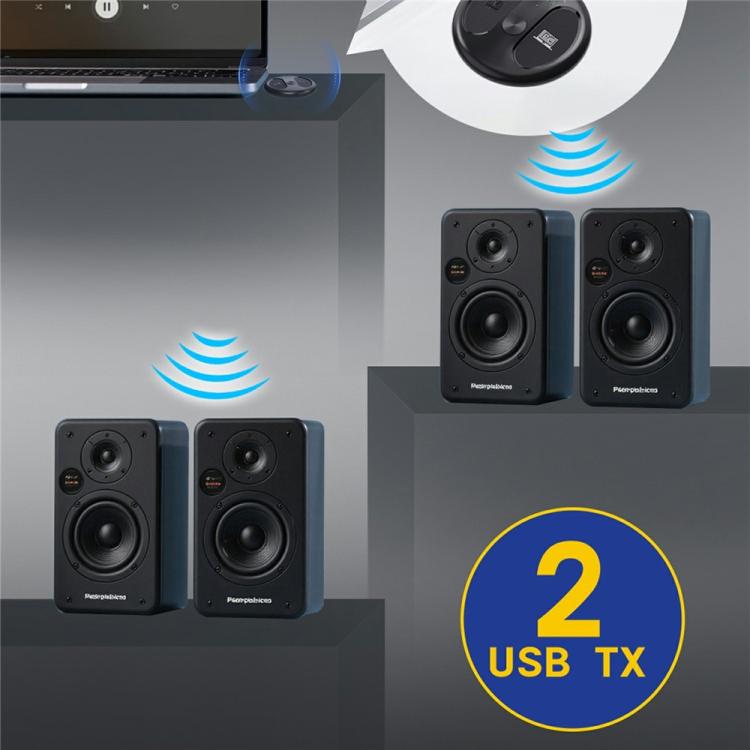 For TV PC LE524 USB Bluetooth 5.4 Audio Transmitter 50m Range Dual Connection Adapter - Android TV Sticks by buy2fix | Online Shopping UK | buy2fix