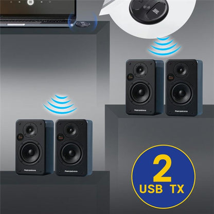 For TV PC LE524 USB Bluetooth 5.4 Audio Transmitter 50m Range Dual Connection Adapter - Android TV Sticks by buy2fix | Online Shopping UK | buy2fix