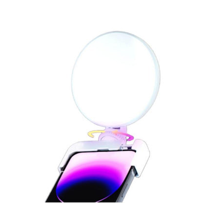 A01 Smartphone Photography Live Streaming Round LED Fill Light Portable Selfie Light(White) - Selfie Light by buy2fix | Online Shopping UK | buy2fix