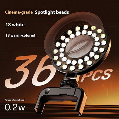 A01 Smartphone Photography Live Streaming Round LED Fill Light Portable Selfie Light(White) - Selfie Light by buy2fix | Online Shopping UK | buy2fix