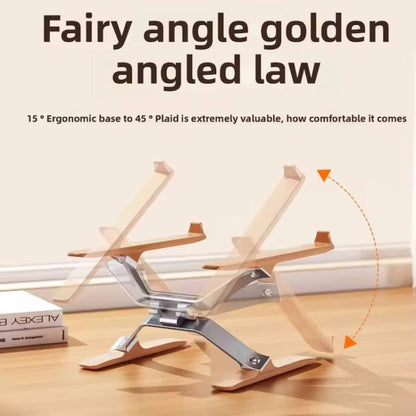 P70W Adjustable Height Solid Wood + Aluminum Alloy Cooling Stand for 14-16 inch Laptops - Laptop Stand by buy2fix | Online Shopping UK | buy2fix
