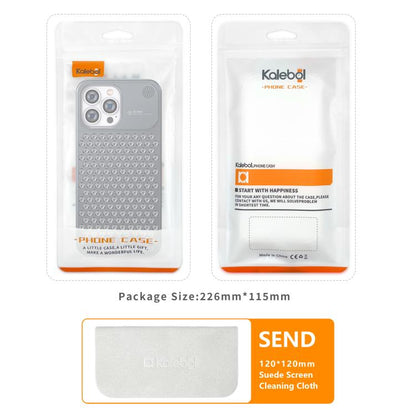 For iPhone 16 Kalebol Aromatherapy Aluminum Alloy Cooling Phone Case(Gray) - iPhone 16 Cases by Kalebol | Online Shopping UK | buy2fix