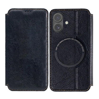 For iPhone 17 Kalebol Flip Card Slot MagSafe Leather Phone Case(Black) - iPhone 17 Cases by Kalebol | Online Shopping UK | buy2fix