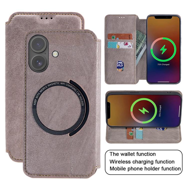 For iPhone 17 Kalebol Flip Card Slot MagSafe Leather Phone Case(Red) - iPhone 17 Cases by Kalebol | Online Shopping UK | buy2fix