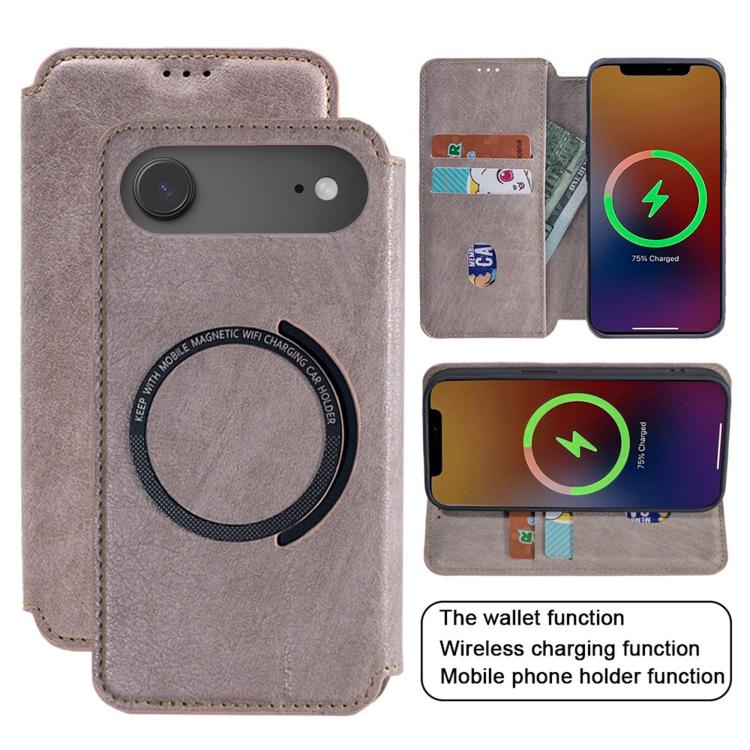 For iPhone 17 Air Kalebol Flip Card Slot MagSafe Leather Phone Case(Pink) - iPhone 17 Air Cases by Kalebol | Online Shopping UK | buy2fix