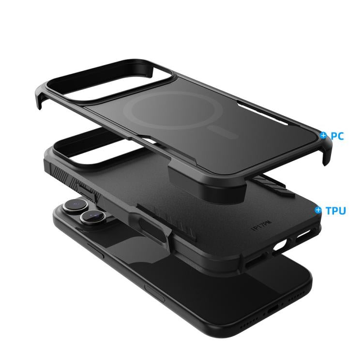 For iPhone 17 Pro Max Kalebol 2 in 1 Matte MagSafe Shockproof Phone Case - iPhone 17 Pro Max Cases by Kalebol | Online Shopping UK | buy2fix