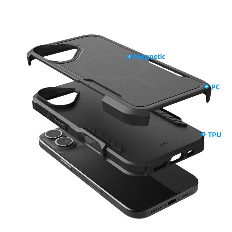 For iPhone 17 Kalebol 2 in 1 Matte MagSafe Shockproof Phone Case - iPhone 17 Cases by Kalebol | Online Shopping UK | buy2fix