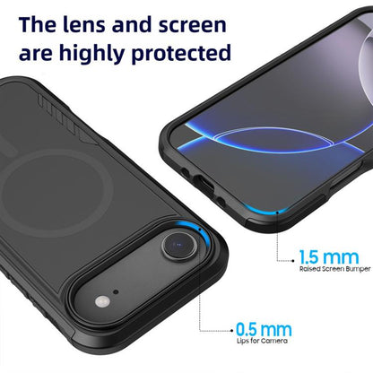 For iPhone 17 Air Kalebol 2 in 1 Matte MagSafe Shockproof Phone Case - iPhone 17 Air Cases by Kalebol | Online Shopping UK | buy2fix