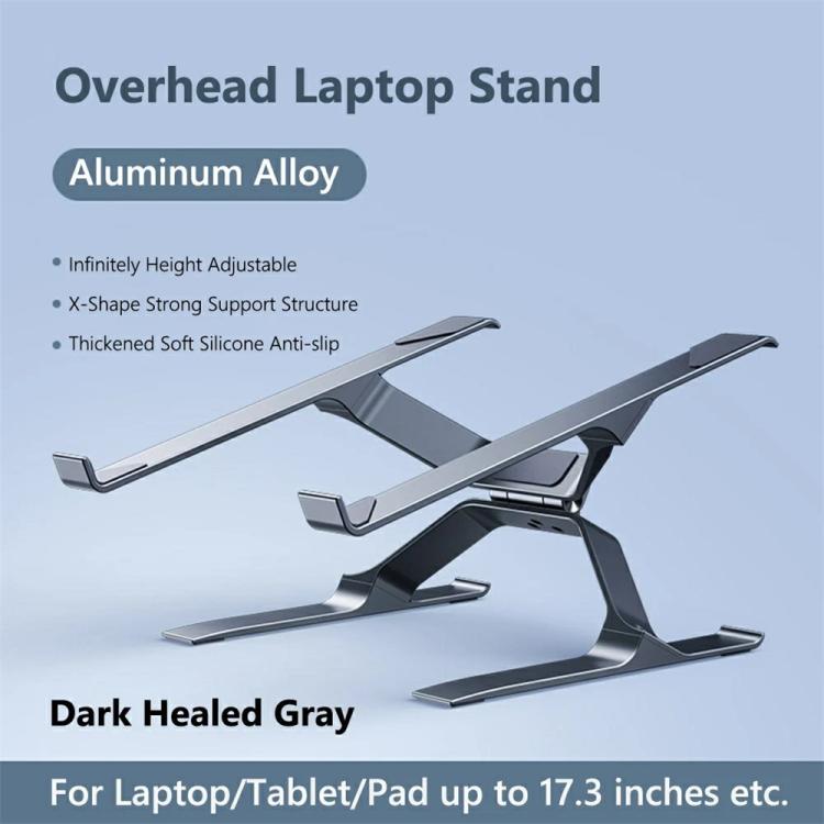P70 X-Shape Aluminum Alloy Stand Height Adjustable Foldable Cooling Bracket for Laptop / Tablet(Silver) - Laptop Stand by buy2fix | Online Shopping UK | buy2fix