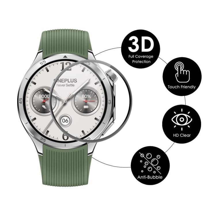 For OnePlus Watch 3 46mm 2pcs ENKAY 3D Full Coverage Soft PC Edge PMMA HD Screen Protector Film - Screen Protector by ENKAY | Online Shopping UK | buy2fix