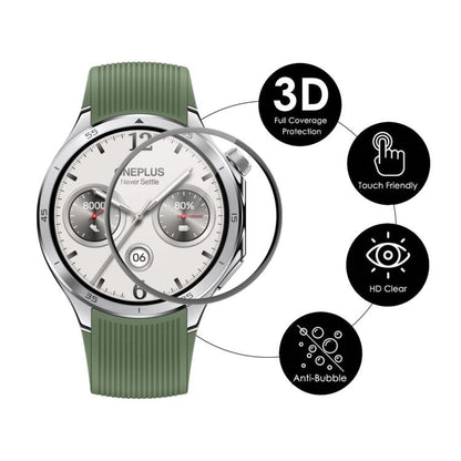 For OnePlus Watch 3 46mm 5pcs ENKAY 3D Full Coverage Soft PC Edge PMMA HD Screen Protector Film - Screen Protector by ENKAY | Online Shopping UK | buy2fix